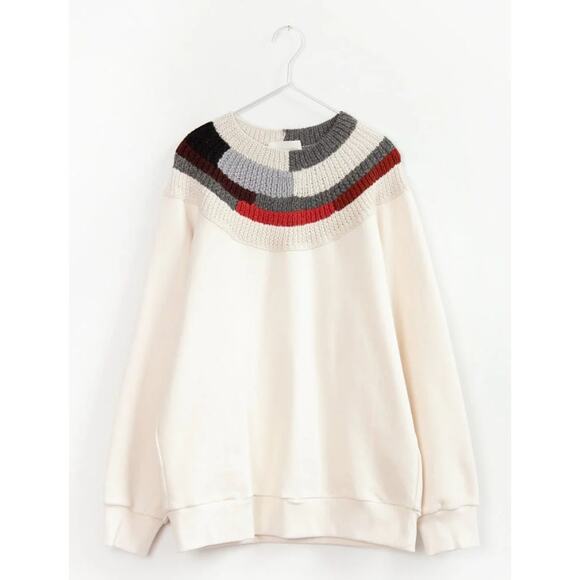 Mosaic Knit Sweater by Correll Correll Size Medium - Picture 1 of 8